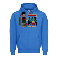 True Royal i am black history black boy  juneteenth Zipper Hoodie - CowGirlArtShop
