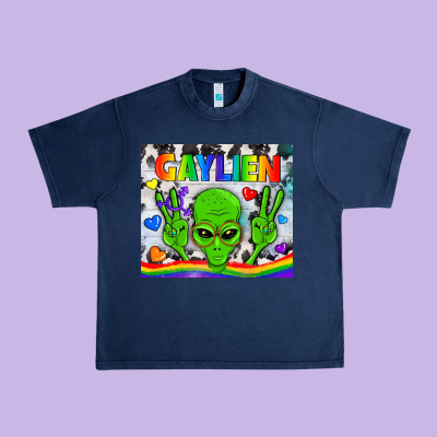Lgbtq Gaylien Tumbler Urban Heavy Tee Designed By Bundleandbundleshop