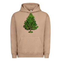 Pigment Burro White Pine Tree Illustrations Urban Hoodie - LillyAllenDesigns