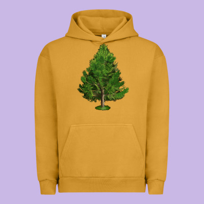 White Pine Tree Illustrations Urban Hoodie Designed By Lillyallendesigns