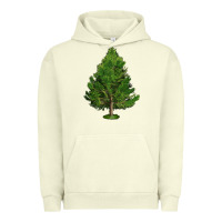Pigment Pistachio White Pine Tree Illustrations Urban Hoodie - LillyAllenDesigns