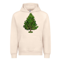 Sandshell White Pine Tree Illustrations Urban Hoodie - LillyAllenDesigns