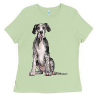 Matcha Great Dane Dog Ladies Tee - LillyAllenDesigns