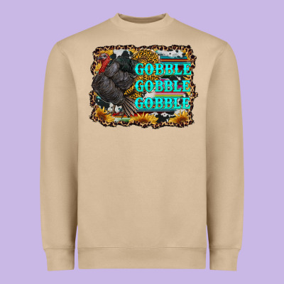 Gobble Gobble Gobble Heavyweight Sweatshirt Designed By Ranaportraitstore