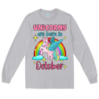 Moon Dust unicorns are born in october Long Sleeve Tee - Jasminsmagicworld