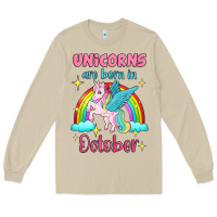 Mushroom unicorns are born in october Long Sleeve Tee - Jasminsmagicworld