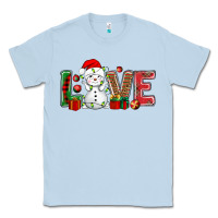 Dusty Blue love snowman bbs Classic Tee - BundleAndBundleShop