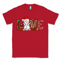 Red love snowman bbs Classic Tee - BundleAndBundleShop