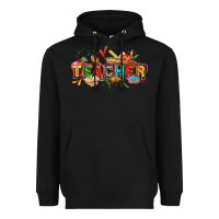 Black Cinco de mayo Teacher Heavyweight Hoodie - FaDigitalArtStudio