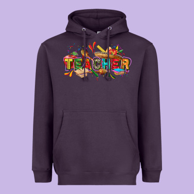 Cinco De Mayo Teacher Heavyweight Hoodie Designed By Fadigitalartstudio