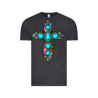 Vintage Black gemstone cross Vintage Tee - JahusDesignShop