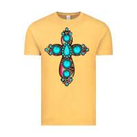 Vintage Mustard gemstone cross Vintage Tee - JahusDesignShop