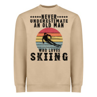 Mushroom Never Underestimate An Old Man Who Loves Skiing Heavyweight Sweatshirt - Bettercallsaul