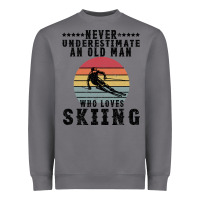 Storm Never Underestimate An Old Man Who Loves Skiing Heavyweight Sweatshirt - Bettercallsaul