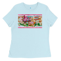 Baby Blue happy easter y'all rabbit sippy cup Ladies Tee - BarkalooDesign
