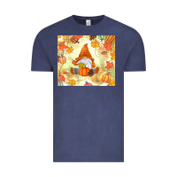 Vintage Denim fall gnome Vintage Tee - MaliasSmallBusiness