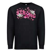 Black Strong Cancer Awareness Premium Sweatshirt - FaDigitalArtStudio