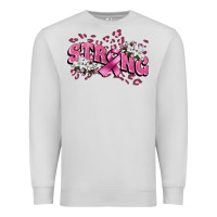 Dove Grey Strong Cancer Awareness Premium Sweatshirt - FaDigitalArtStudio