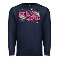 Navy Strong Cancer Awareness Premium Sweatshirt - FaDigitalArtStudio