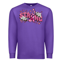 Purple Strong Cancer Awareness Premium Sweatshirt - FaDigitalArtStudio
