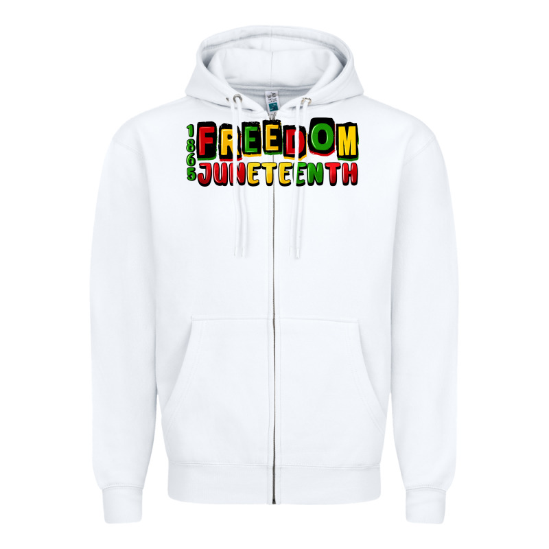 Freedom Juneteenth Zipper Hoodie by CowGirlArtShop | Teevron