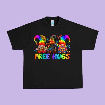 Lgbtq Free Hugs Gnomes Urban Heavy Tee Designed By Bundleandbundleshop