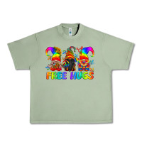 Oil Green LGBTQ Free Hugs Gnomes Urban Heavy Tee - BundleAndBundleShop
