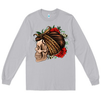 Moon Dust leopard bandana and roses skull Long Sleeve Tee - Jasminsmagicworld