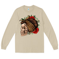 Mushroom leopard bandana and roses skull Long Sleeve Tee - Jasminsmagicworld