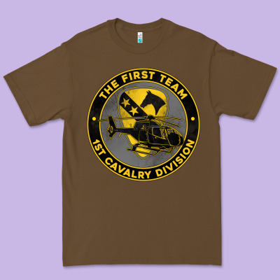 The First Team 1st Cavalry Division Premium Tee Designed By Jasminsmagicworld
