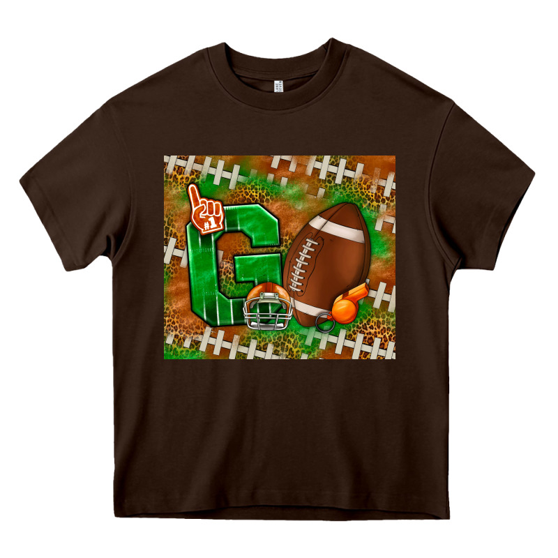 Go American Football Leopard Heavy Core Tee by NancyCooperArtShop | Teevron