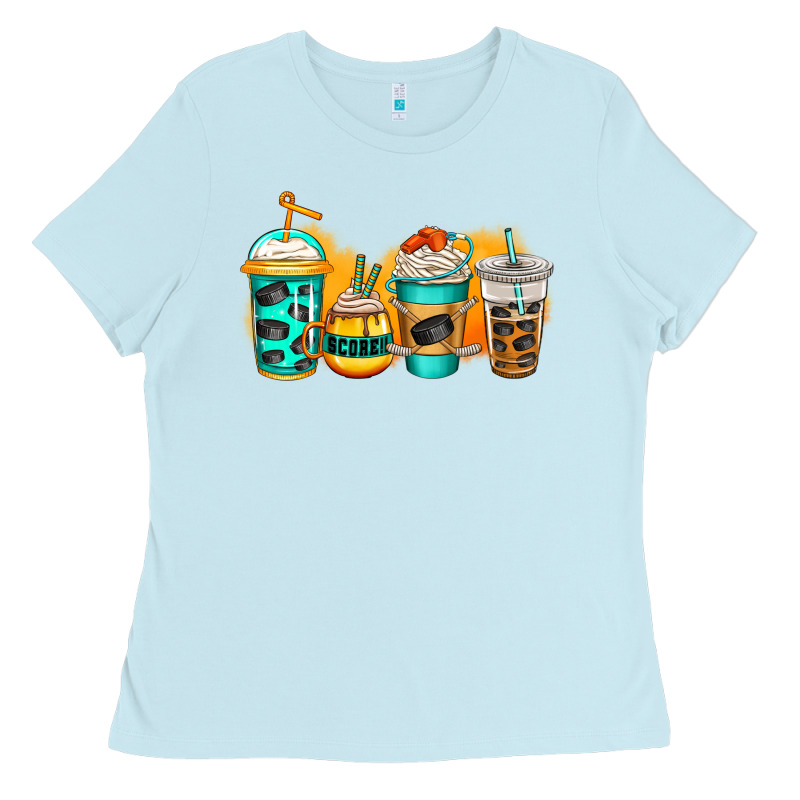 Ice Hockey Coffee Ladies Tee by Jasminsmagicworld | Teevron