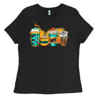 Black ice hockey coffee Ladies Tee - Jasminsmagicworld