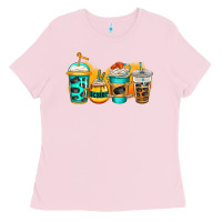 Bubblegum Pink ice hockey coffee Ladies Tee - Jasminsmagicworld