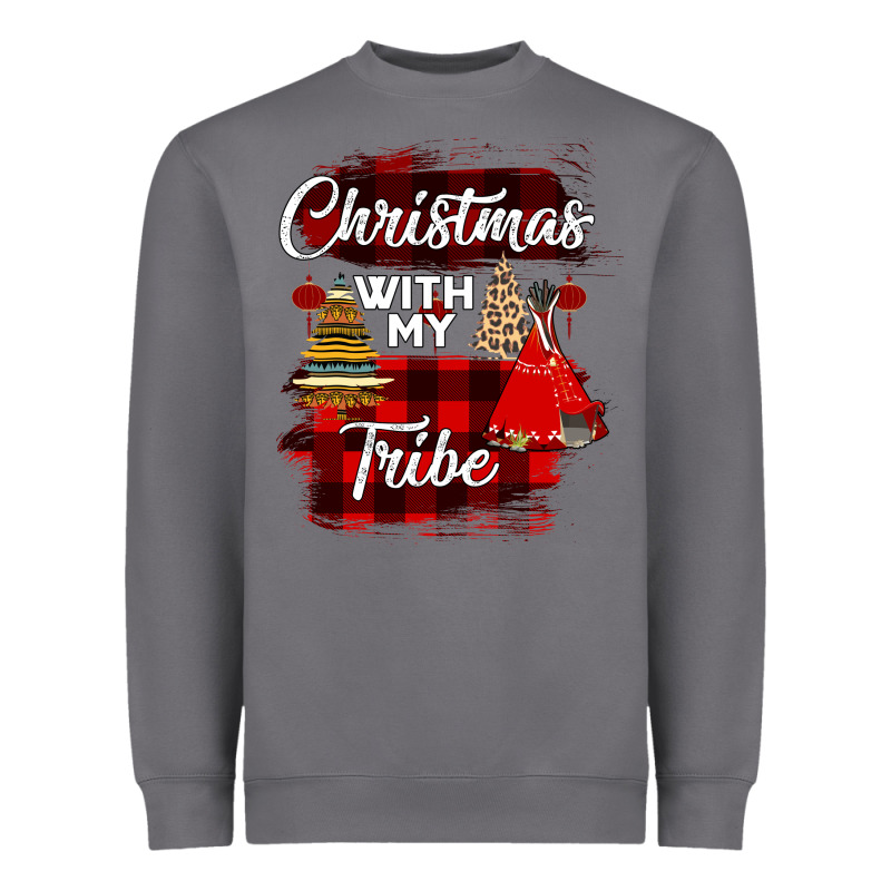 Christmas With My Tribe Heavyweight Sweatshirt by Bettercallsaul | Teevron