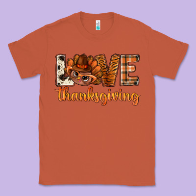 Love Thanksgiving With Turkey Bbs Classic Tee Designed By Bundleandbundleshop