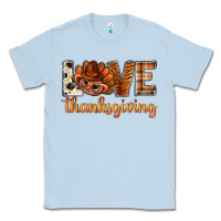 Dusty Blue love thanksgiving with turkey bbs Classic Tee - BundleAndBundleShop