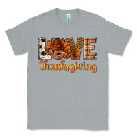 Heather Grey love thanksgiving with turkey bbs Classic Tee - BundleAndBundleShop