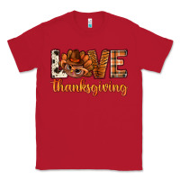 Red love thanksgiving with turkey bbs Classic Tee - BundleAndBundleShop
