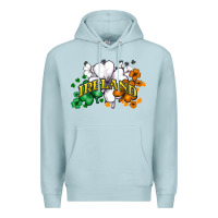 Blue Mist St. Patrick's Ireland flag Premium Hoodie - HowdyJamesFarm