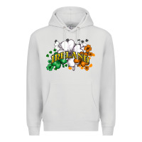 Dove Grey St. Patrick's Ireland flag Premium Hoodie - HowdyJamesFarm