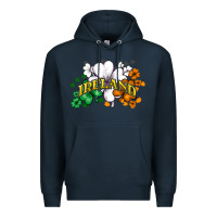 Navy St. Patrick's Ireland flag Premium Hoodie - HowdyJamesFarm