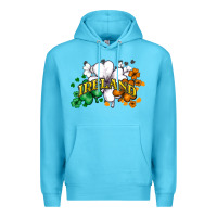 Ocean Blue St. Patrick's Ireland flag Premium Hoodie - HowdyJamesFarm
