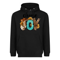Black Western Choose Joy Heavyweight Hoodie - FaDigitalArtStudio