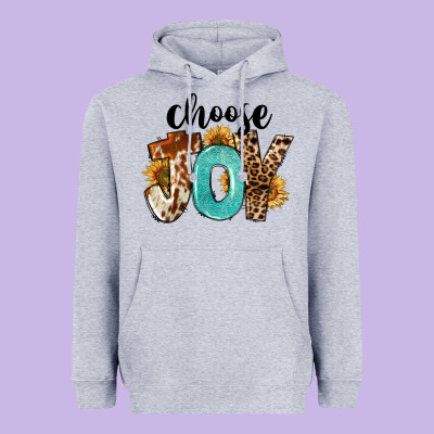 Western Choose Joy Heavyweight Hoodie Designed By Fadigitalartstudio