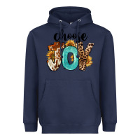 Navy Western Choose Joy Heavyweight Hoodie - FaDigitalArtStudio