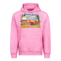 Fuchsia Pink Making Memories Campsites Time Urban Hoodie - CowhideDigitalArt