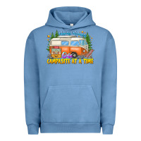 Pigment Pebble Blue Making Memories Campsites Time Urban Hoodie - CowhideDigitalArt
