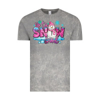 Cloud Rock up to snow good pink christmas winter snowman Vintage Tee - MaliasSmallBusiness