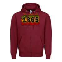 Burgundy juneteenth 1865 Zipper Hoodie - CowGirlArtShop